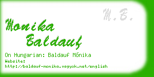 monika baldauf business card